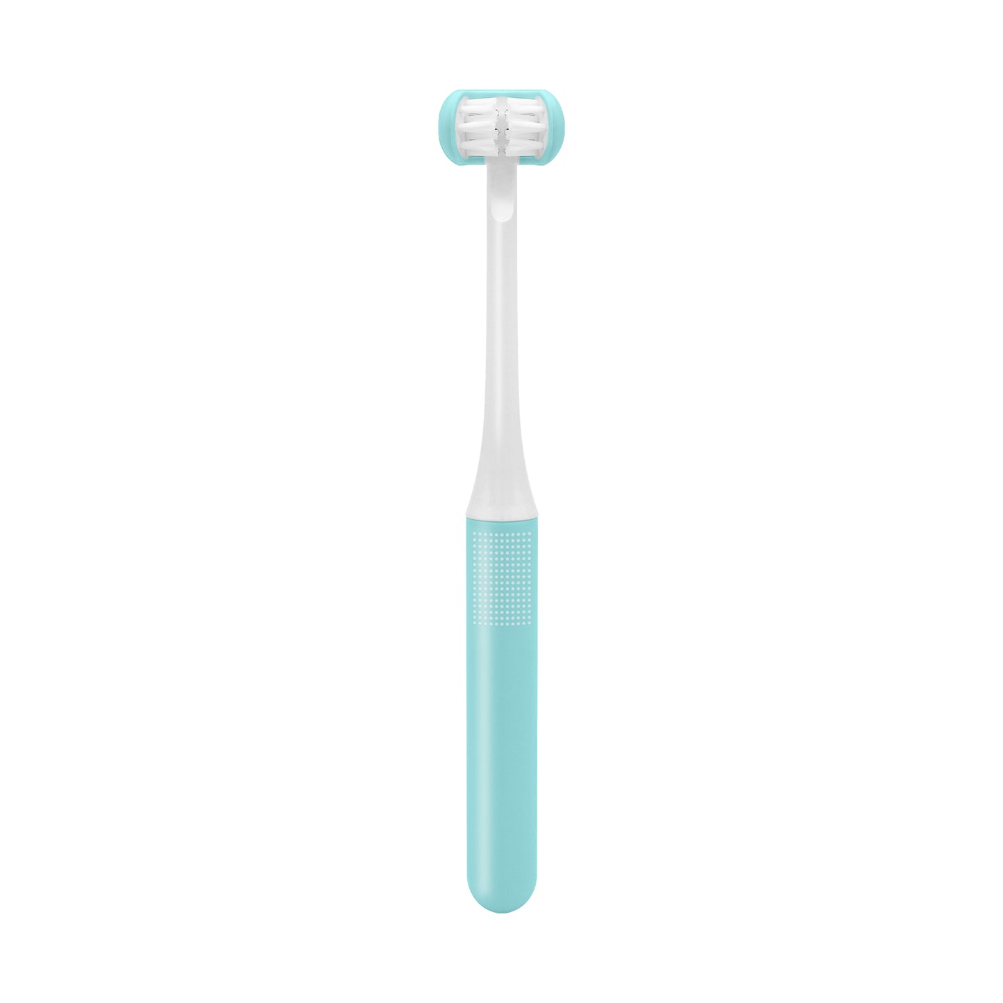 3 Sided Toddler Toothbrush, Soft Bristles Kids Toothbrush, Kids Silicone Elastic Brush Heads Gentle Clean Each Tooth